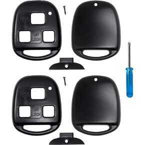 StandardAutoPart (Set of 2 Car Keyless Entry 3 Button Remote Shell case Compatible with Lexus (No Key Cutting Required)