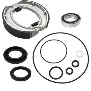 Rear Brake Drum Shoes Bearing Seals Kit for Honda TRX300 Fourtrax 300 1988-2000