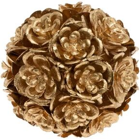 Boston International Artificial Plants Faux Topiary Kissing Ball, 4.25-Inches, Green