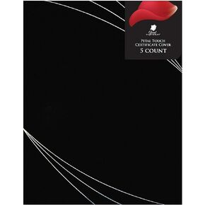 Cosco Petal Touch Premium Certificate Cover, Black