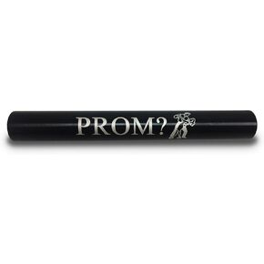 PROM? Prom High school dance Custom Black Aluminum Track and Field Relay Baton Personalized Gift