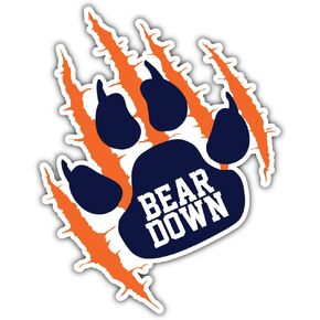 Bear Football Chicago City Sport Car Bumper Sticker Decal 4'' X 5''