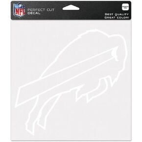 WinCraft Buffalo Bills White 8 inch x 8 inch Die Cut Decal