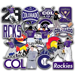 29 PCS American Baseball Team Stickers for Water Bottle, Laptop, Bicycle, Computer, Motorcycle, Travel Case, Car Decal Decoration Sticker 2-2.5 inches