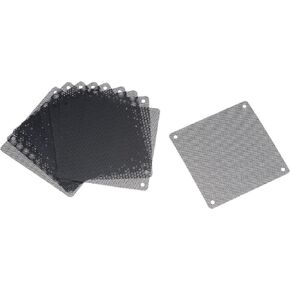 uxcell PC Dust Fan Screen with Screws for Cooling Dustproof Case Cover PVC 120mm 10pcs