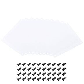 PATIKIL 140mm Fan Dust Filter with Screw, 5 Pack PVC Dustproof Mesh Cover Guard for Fan Protective Cover DIY, White