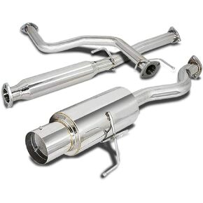 DNA MOTORING CBE-AI942GSR-NRT Stainless Steel Cat Back Exhaust System [Compatible with 94-01 Acura Integra GSR/Type-R]