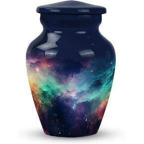Galaxy Urn - Decorative Urns for Human Ashes - Urns for Women Human Ashes Keepsake Urn Small - Funeral Cremation Urns for Ashes - Cremation Urn for Adults - Small Keepsake Urn (Size - 3inch)