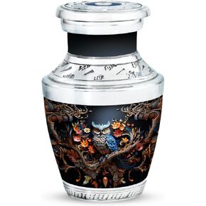Owl Burial Urns for Ashes - Cremation Urns for Adult Ashes Women - Decorative Urns - Ashes Urn - Urns for Human Ashes (size-3nch,1pcs)