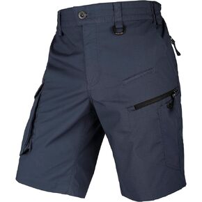 Men's Cargo Shorts Stretch Waist Lightweight Work Shorts Ripstop Tactical Shorts for Hiking, Military, Hunting