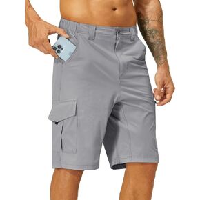 شورت KPSUN الرجالي للتنزه سيرًا على الأقدام وخفيف الوزن سريع الجفاف وخفيف الوزن لصيد الجولف مع جيوب متعددة in Kuwait