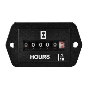 DC6V-80V Mechanical Hour Meter Hourmeter for Gasoline Diesel Engine Generator Boat Motorcross Motor Truck Tractor Lawn Mower Snowmobile Compressor