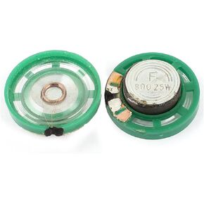 uxcell 2Pcs 8 Ohm 0.25W 27mm Dia External Magnet Mini Loudspeaker Horn Green