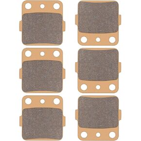 Zinger Brake Pad for Honda TRX 300EX 400EX FourTrax/Sportrax 400X 300 X Yamaha Raptor 350 660R, 3 Sets Sintered Copper Brake Pads for 1999-2008 Honda TRX 300EX 400EX FourTrax/Sportrax
