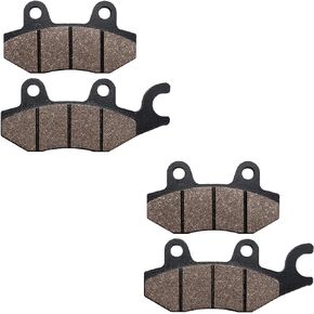 Cyleto Front and Rear Brake Pads for KAWASAKI Ninja 250 R EX250 EX 250 2008-2012 / Ninja 300 EX300 EX 300 2013-2016