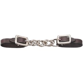 Tough 1 Miniature Leather Flat Chain Curb Strap