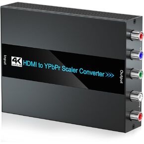 محول HDMI إلى مكون مع وظيفة قشارة، الألومنيوم 1080P HDMI إلى YPbPr، محول HDMI إلى RGB 5RCA محول قشارة، مدخل HDMI إلى محول إخراج مكون YPbPr