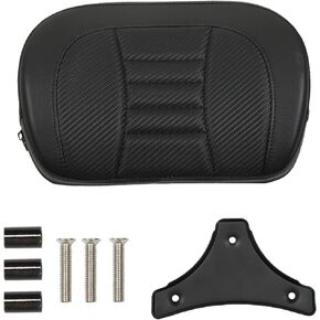 labwork Passenger Sissy Bar Backrest Pad Replacement for Road King Street Glide CVO Electra Street Road Glide Solftail Heritage Classic 1994-2023 Black Stitching
