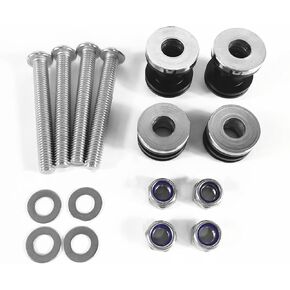 Docking Hardware Kits Compatible for Harley Sportster XL 883 1200 Iron 2004-2023, Quick Release Detachable Mounting Sissy Bar Tour Luggage Racks Docking Points Mount Bolts