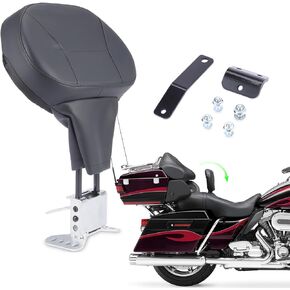 Adjustable Rider Driver Backrest For Harley Touring CVO Road King Electra Glide Road Glide Street Ultra Classic 2009-2023 FLHTK FLHTKL FLHTKSE FLHX