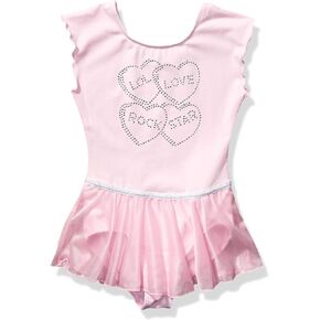 Jacques Moret girls Classic Short Sleeve Skirted Leotard