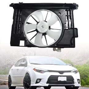 munirater Radiator Cooling Fan Assembly Replacement for 2014-2019 Corolla TO3115181 163610T041