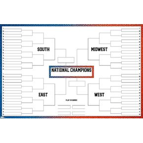 Trends International Collegiate - ملصق حائط 68 Team Bracket، 22.37 بوصة × 34.00 بوصة، نسخة غير مؤطرة in Kuwait