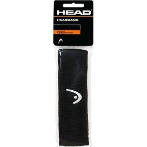 HEAD Headband - Tennis Sweatbands for Women and Men - Sweat Absorption Head Bands, Black