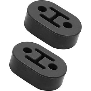 2PCS Rubber Exhaust Hangers,Car Exhaust Rubber Hanger,Car Accessories 2 Holes 0.43 Inch Exhaust Hanger,Muffler Bracket Mount,Universal Exhaust Insulator Muffler Hanger,Suitable for Most Cars