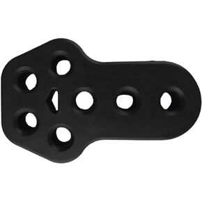 Exhaust Muffler Hanger Bushing Pipe Rubber Insulator Mount Bracket 7 Holes 12mm (0.47") ID Hole Universal Black for Nissan Elgrand, Toyota Estima Alphard