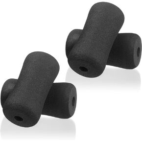 Sratte 4pcs Foot Foam Pads Rollers Set Foam Roller Foam Foot Pads Machine Tube Leg Foam Roller Pad Replacement Roller Pad for Leg Extension for Weight Bench Inversion Table and Gym Exercise Equipments