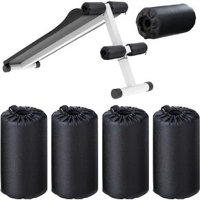 4 Pcs Foam Foot Pads Foam Roller Pad Replacement for Weight Bench Inversion Table and Gym Exercise Equipments(7 x 3.5 x 0.8 Inches)