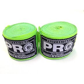 PRO Superflex Wrist Elastic Mexican Style 180 Inch Hand Wraps (Apple Green) in Saudi Arabia