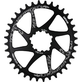 DJC Bike Chainring Direct Mount 6mm Offset Round Oval Chainring for Sram GXP Interface Crankset Aluminum Lightweight 30 32 34 36 38 Tooth