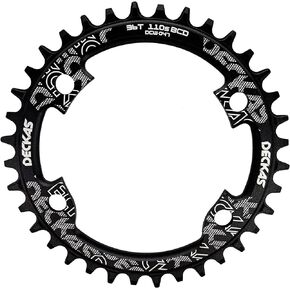 Round Chainring 110BCD 4-Bolt 36T 38T 40T 42T 44T 46T 48T 50T 52T Narrow Wide Chainring for 7/8/9/10/11/12 - Speed