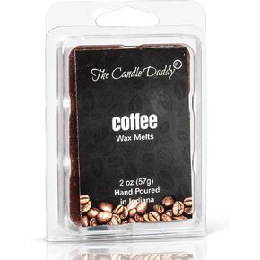 The Candle Daddy Coffee Scented Wax Cubes - Maximum Scent Coffee Wax Melts - Candle Scent Melts for Home, Office - Enjoy Candle Ambience Without Flame Soot - 1 Pack - 6 Cubes - 2 oz