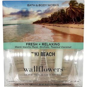 Bath & Body Works Wallflowers Home Fragrance Refill Bulbs 2 Pack Tiki Beach