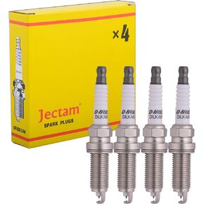 Spark Plugs DILZKAR6A11 22401-JA01B Automotive Replacement Spark Plugs 4 PCS Compatible with 2007-2013 Alitma 2.5L, 2008-2013 Rogue 2.5L, 2009-2012 Sentra 2.0, 2007-2012 Sentra 2.5L