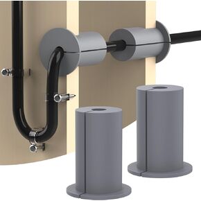Mity rain 2PCS Wall Grommets for Starlink Cable, Accessories Compatible with Starlink Mount for Streaming Organizing Protecting Cords, Feed-Through Bushings for 1 inch Hole Routing Kit