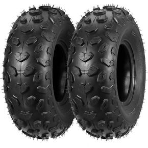MaxAuto 19x7-8 19x7x8 All Terrain ATV Tire Mini Bike Tire 4PR UTV Sport Quad Tires Load range B 28J (2Piece)