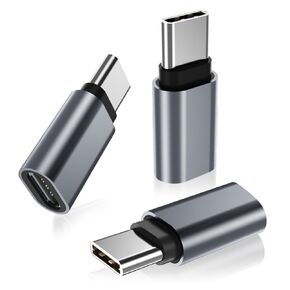 USB Type C Extension Adapter 3Pack,PD 100W 3.1 Gen2 Female to Male Extender Converter,Thunderbolt 3 Extended Connector Compatible for Lifeproof Otterbox Case,iPhone 15,MacBook Pro,Samsung,Galaxy S23