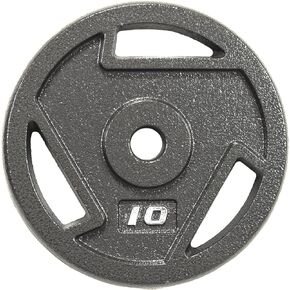 Signature Fitness Cast Iron Plate Weight Plate for Strength Training and Weightlifting, Standard or Olympic, Multiple Sizes