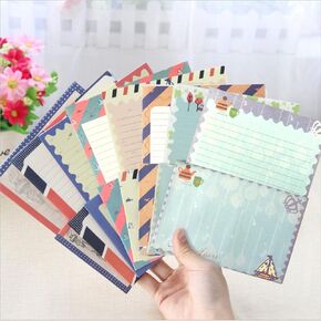 SCStyle 48Pcs Stationery set-32 Cute Lovely Kawaii Special Design Writing Stationery Paper with 16 pcs Envelopes
