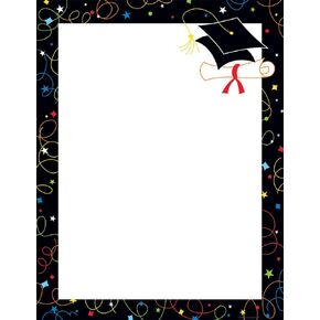 Great Papers! Graduation Brush Letterhead, 80 count, 8.5" x 11" (2015120)