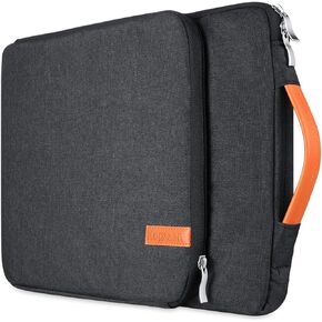 14 13.5 13.3 13 Inch Laptop Sleeve Shockproof Case Bag Compatible with MacBook Pro 14 13 inch/MacBook Air 13.3/ Dell XPS 13/ Surface Laptop 13.5/ iPad Pro 12.9, HP Lenovo Asus Acer - Black