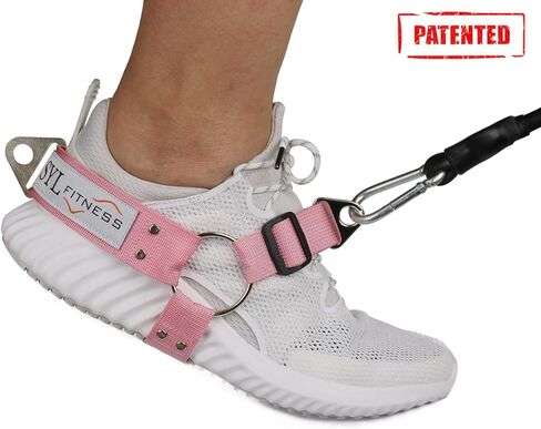 SYL Fitness Glute Workout Kickback Strap – Booty Building and Workout Trainer – Home and Gym Leg Resistance Booty Bands for Cable Machines (Black, Single Pack) in Kuwait