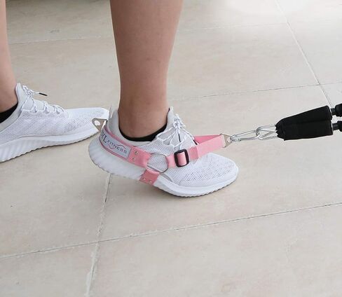 SYL Fitness Glute Workout Kickback Strap – Booty Building and Workout Trainer – Home and Gym Leg Resistance Booty Bands for Cable Machines (Black, Single Pack) in Kuwait