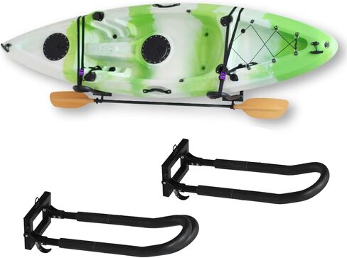 Foldable Wall Mounted Storage Rack Boat Kayak Storage Rack Carrier Bracket Canoe Steel Rack in Kuwait
