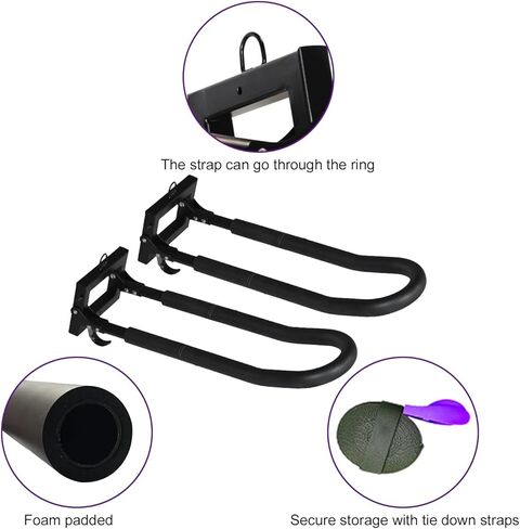 Foldable Wall Mounted Storage Rack Boat Kayak Storage Rack Carrier Bracket Canoe Steel Rack in Kuwait