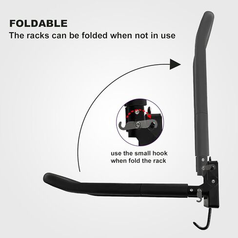 Foldable Wall Mounted Storage Rack Boat Kayak Storage Rack Carrier Bracket Canoe Steel Rack in Kuwait